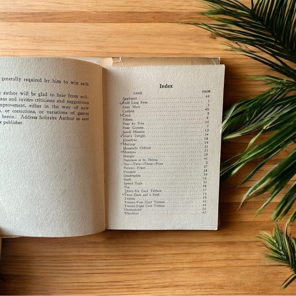 VINTAGE Solitaire Card Game Books Bundle - 1924 & 1928 - Picture 10 of 16